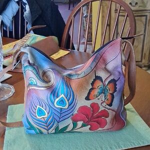 Anuschka Colorful Hand-Painted Women's Should Bag